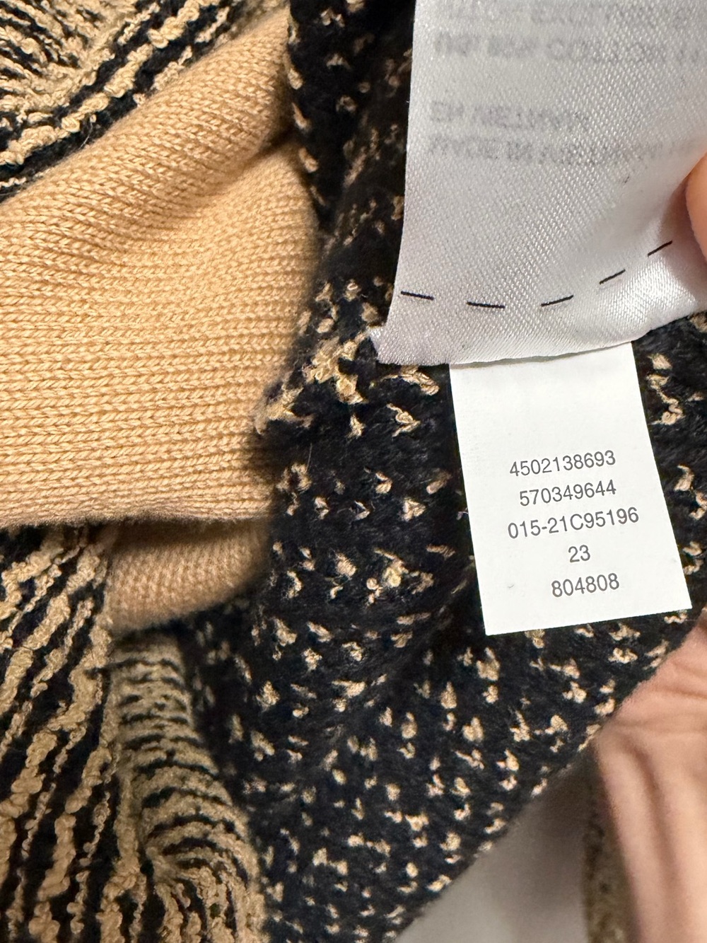 NWOT Chico’s Brown and Black Textured Double-breasted Blazer Size 3 US XL - Picture 5 of 8